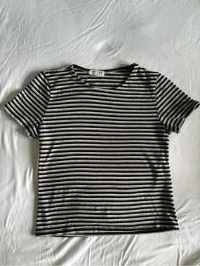 Striped Cropped T-Shirt